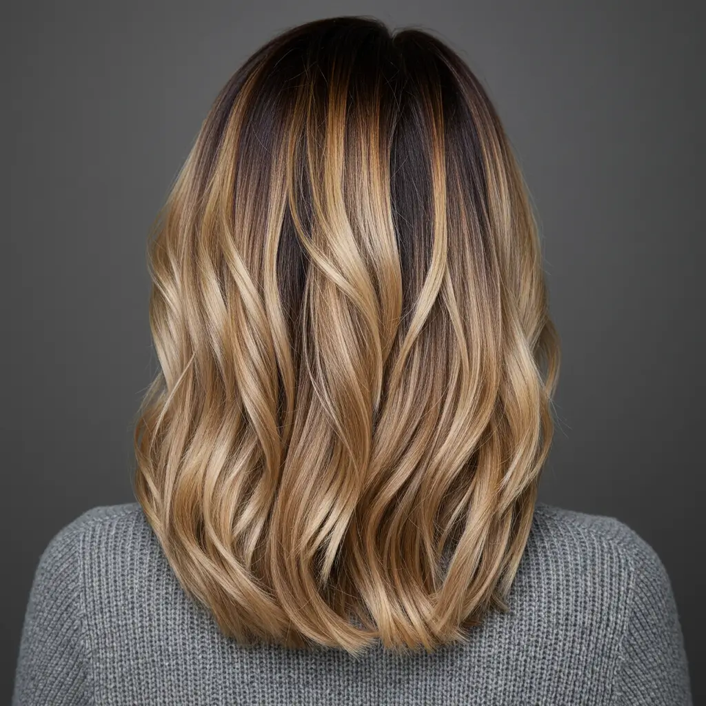 Sandy Blonde with Dark Roots
