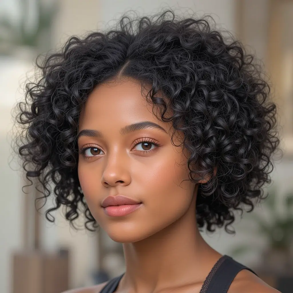 Sculpted Short Afro
