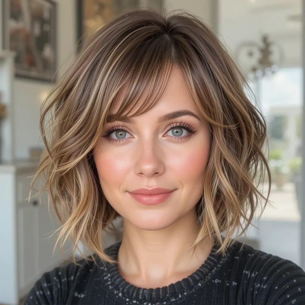 Short A-Line Bob with Waves