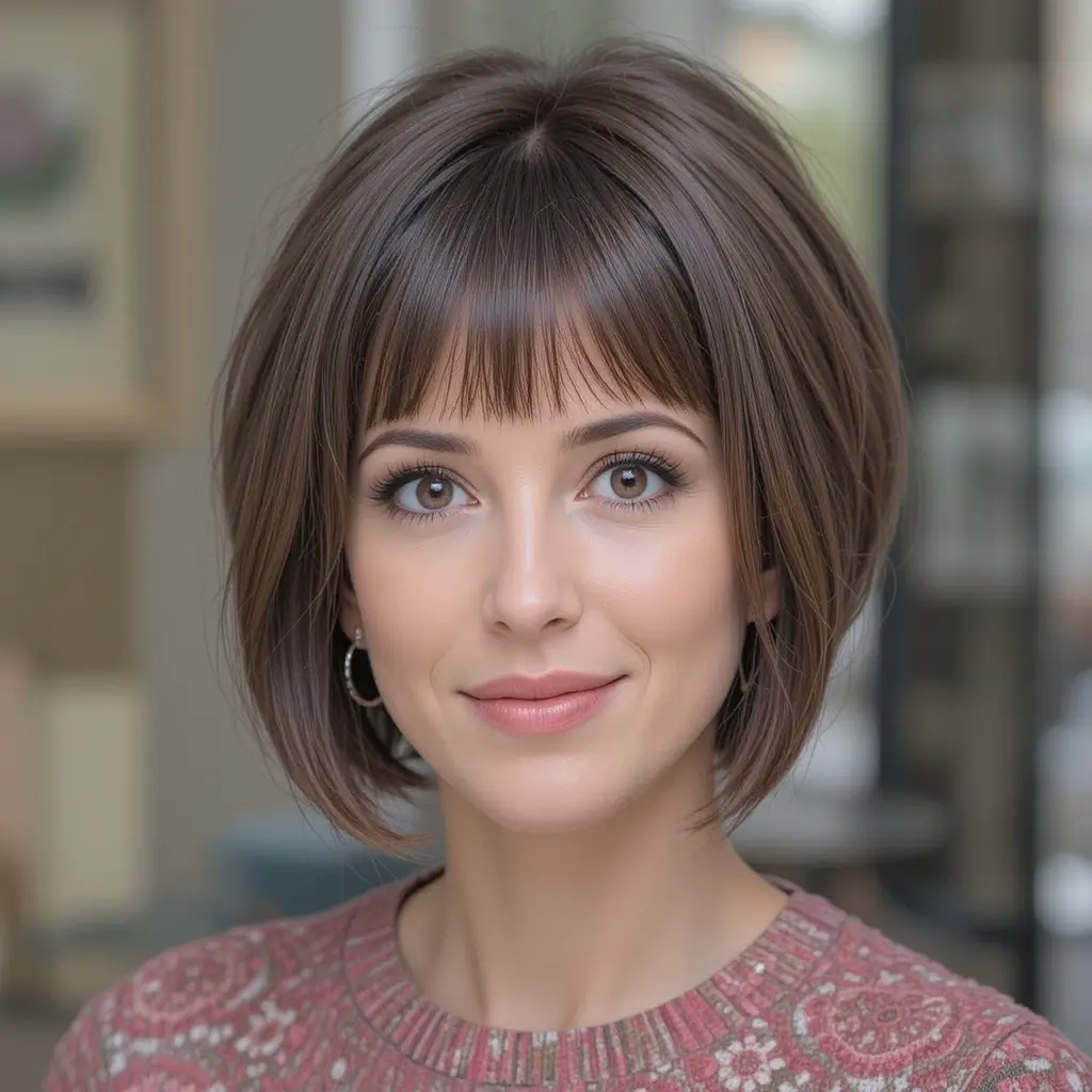 Short Bob with Blunt Ends