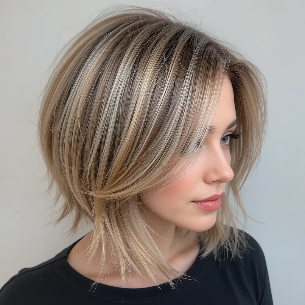 Short Bob with Highlights