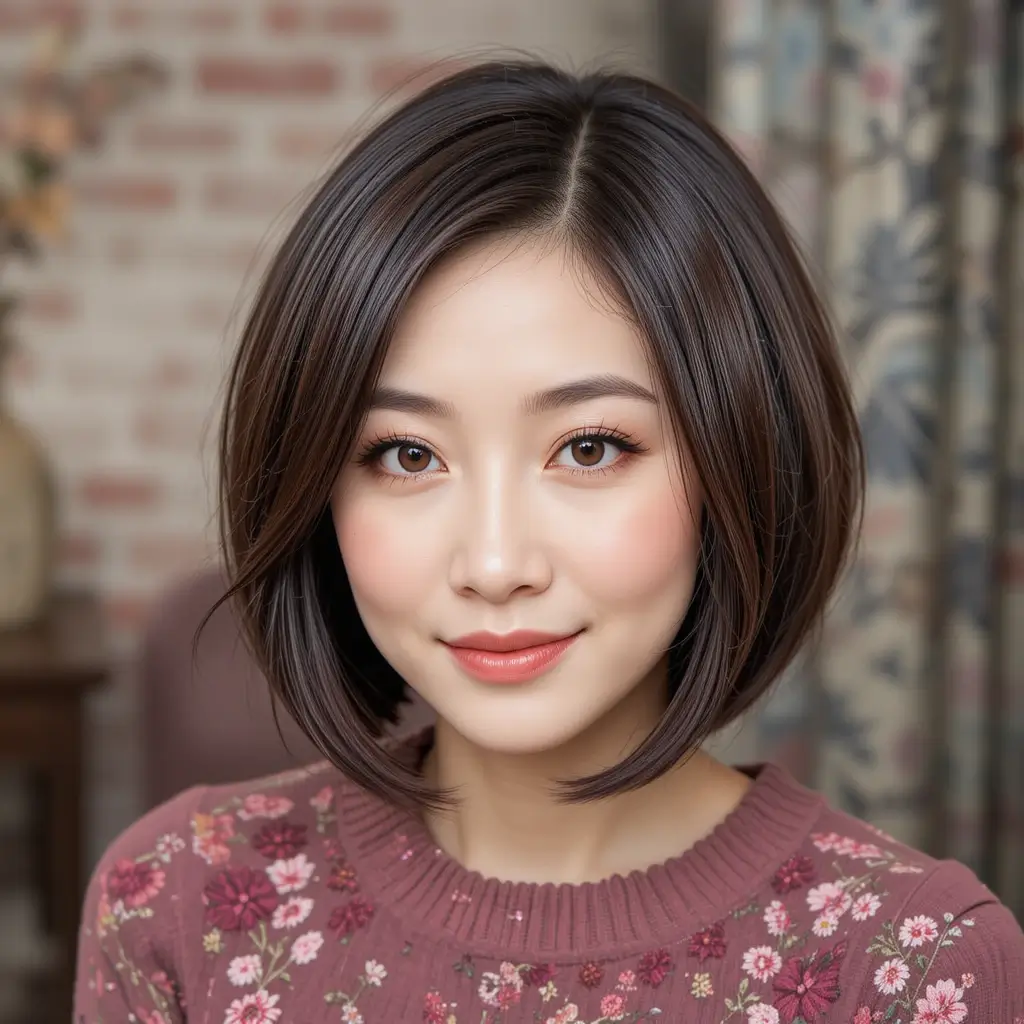Short Bob with Rounded Ends