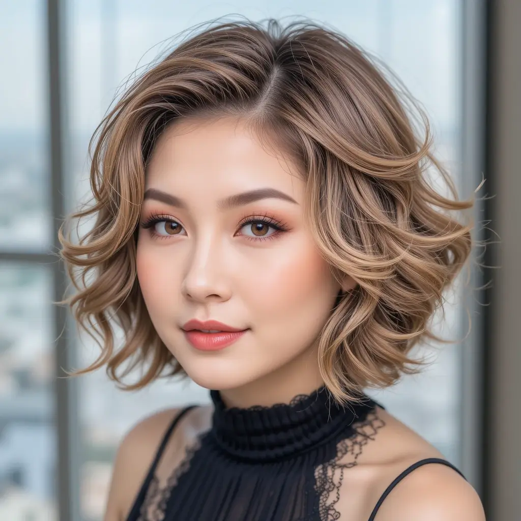 Short Bob with Soft Curls
