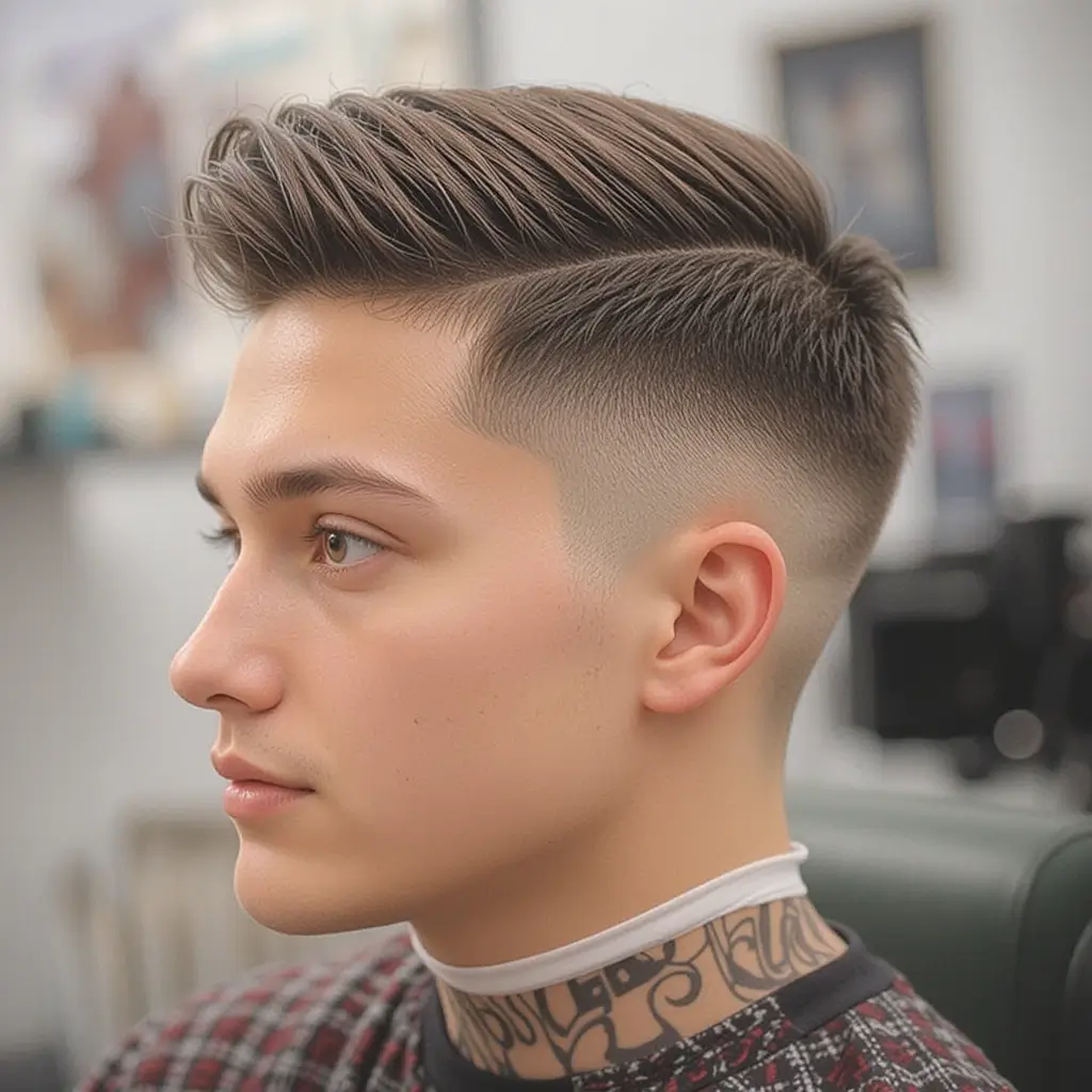 Short Comb Over Fade