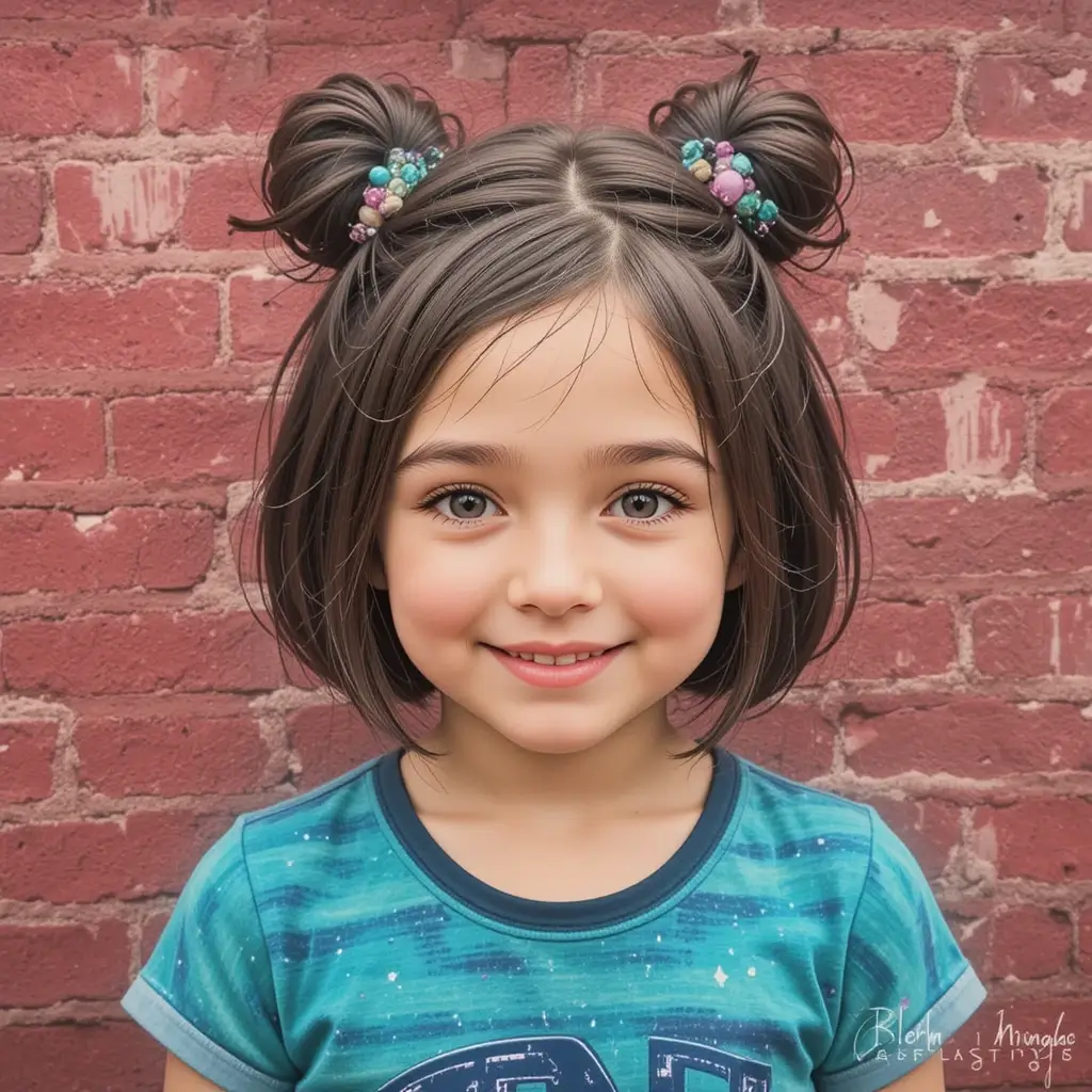 Short Cut with Small Space Buns