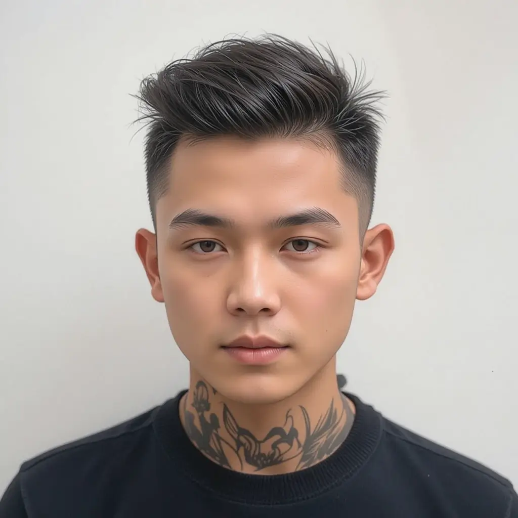 Short French Crop with Fade