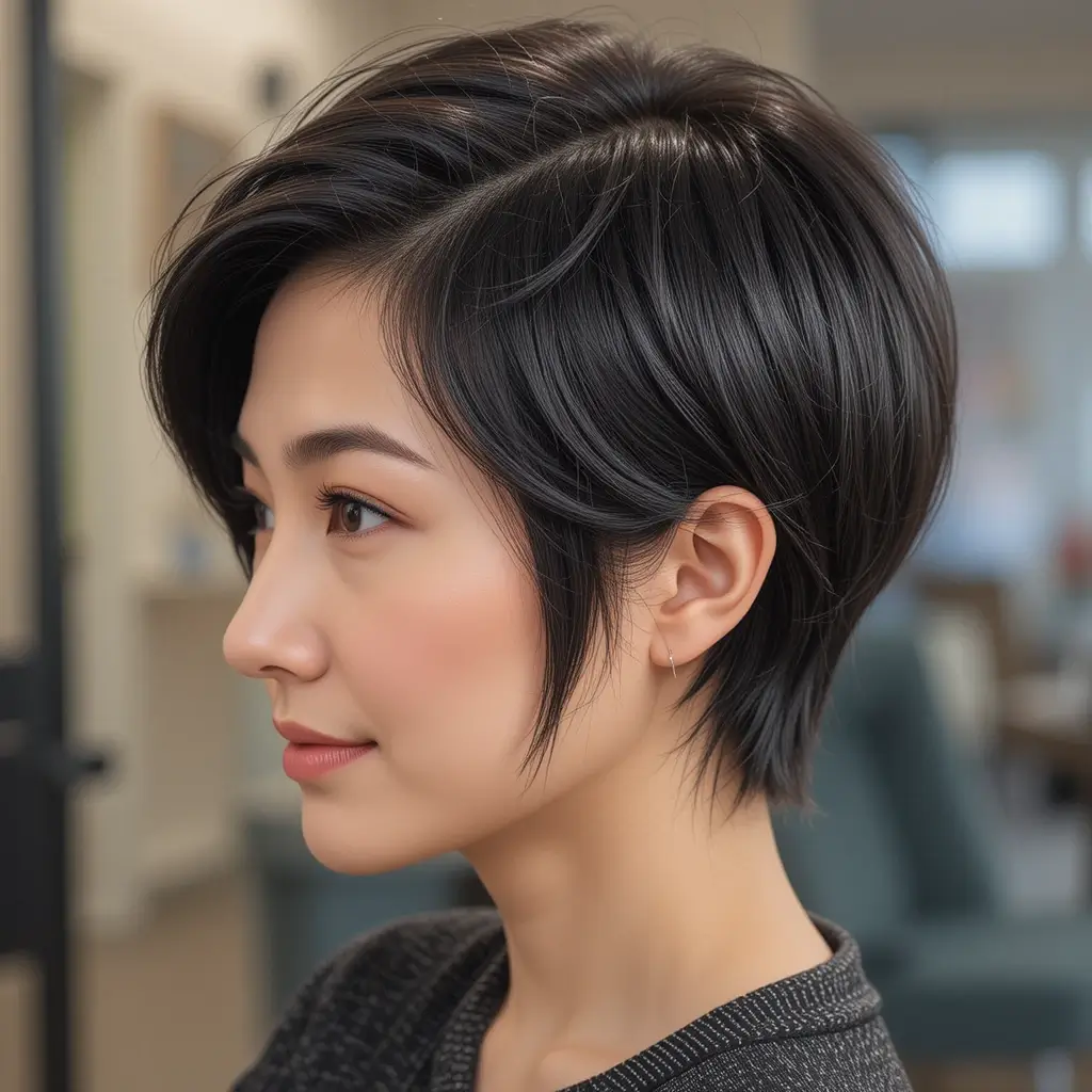Short Hair with Side Part