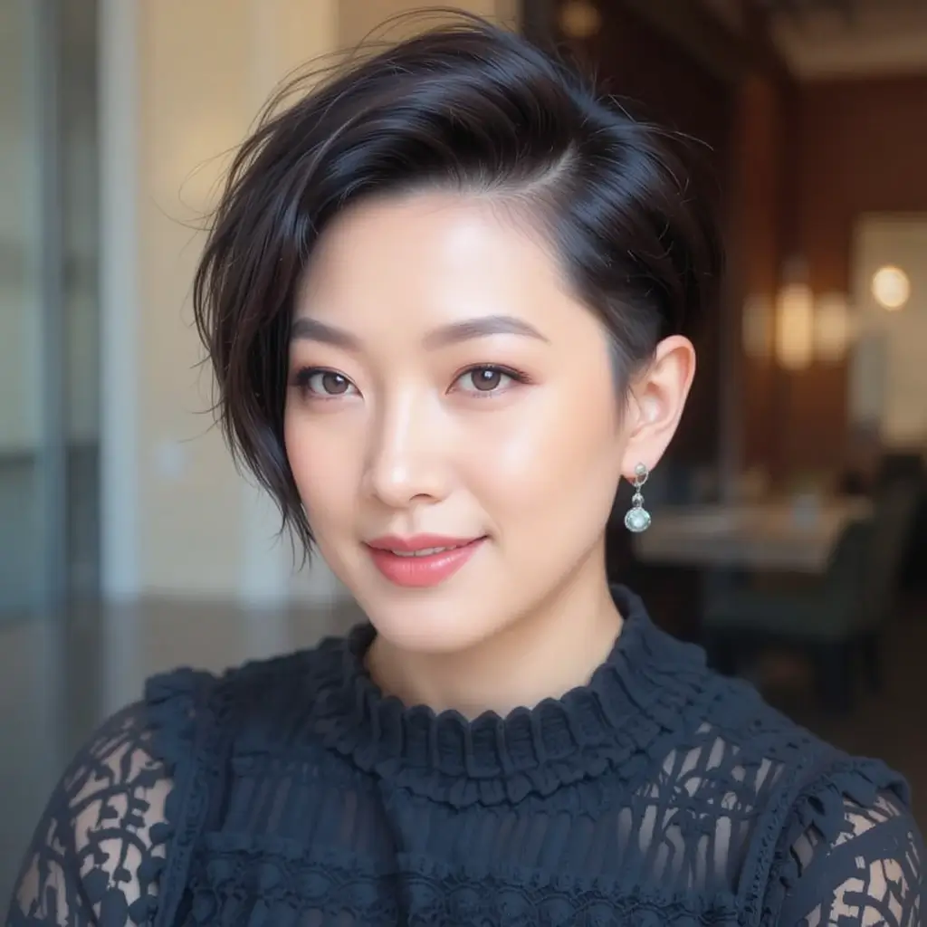 Short Hair with Side Undercut