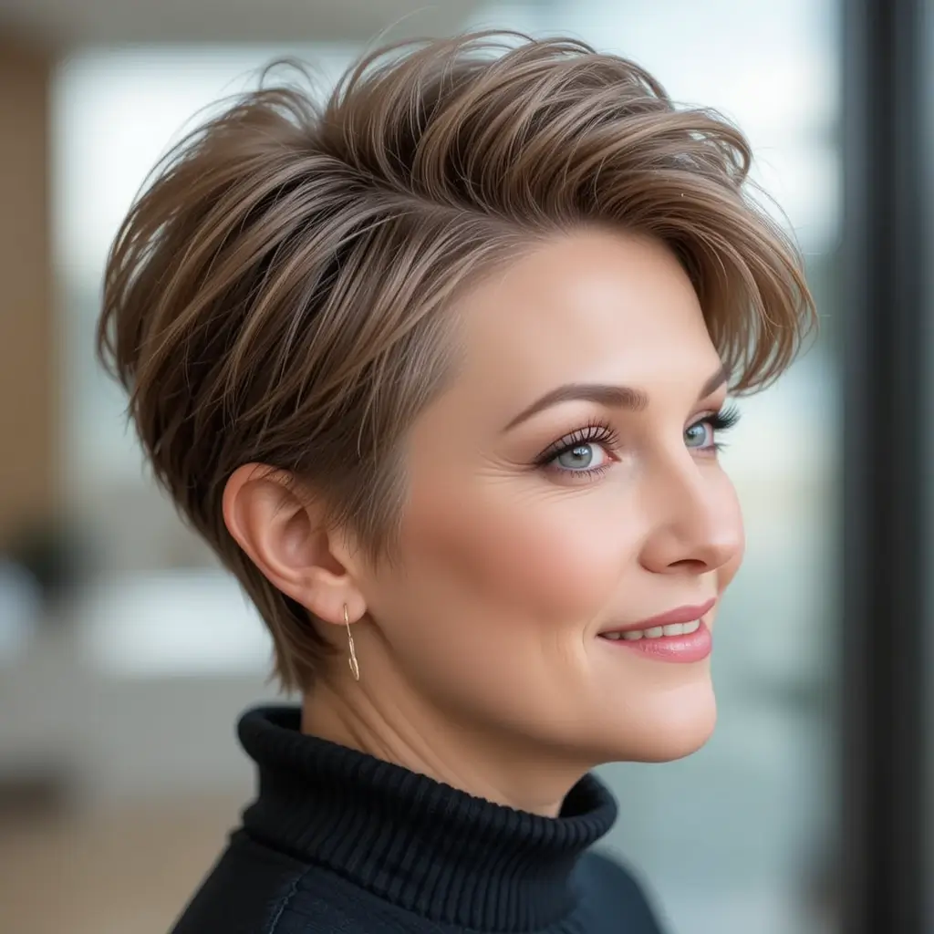 Short Hair with Voluminous Roots