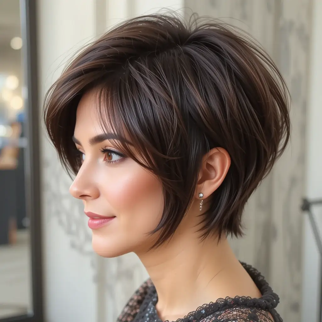 Short Layered Cut with Volume Boost