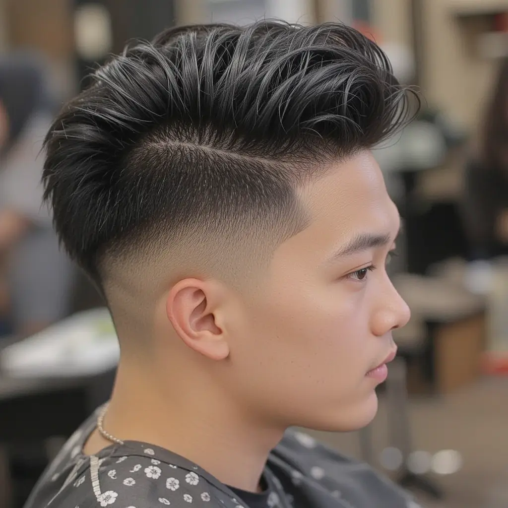 Short Pompadour Fade