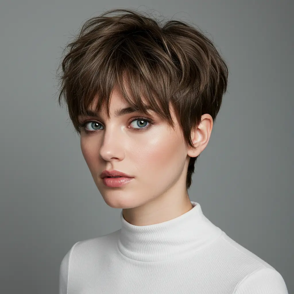 Short Shag with Bangs