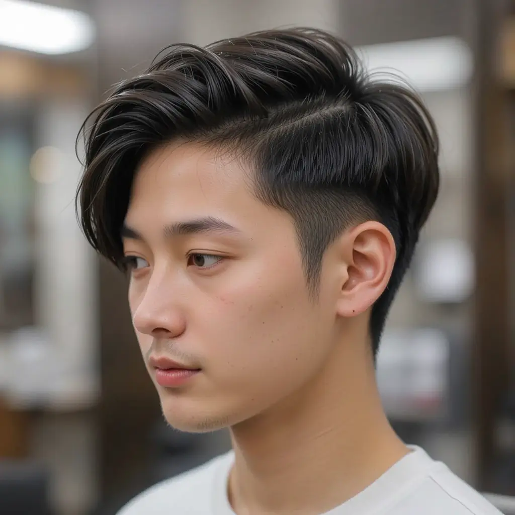 Short Side-Swept Hair