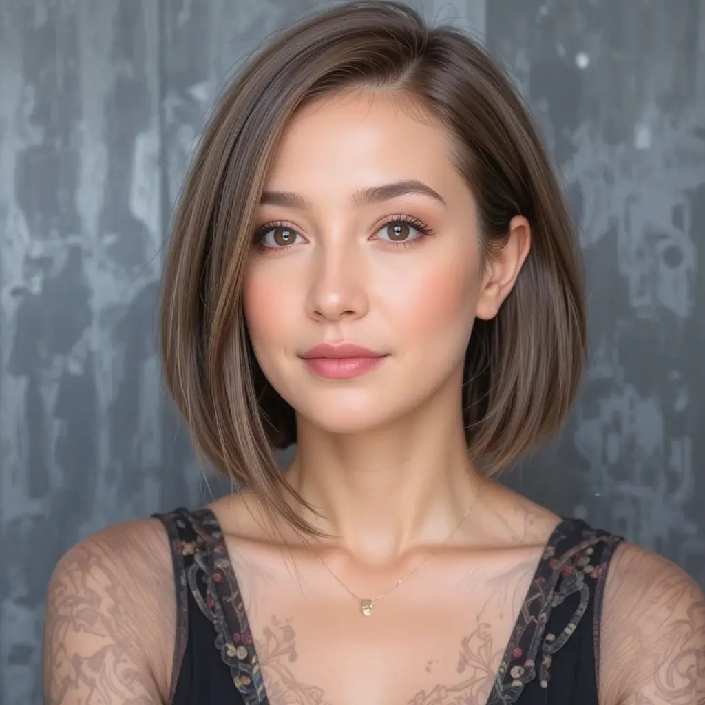 Shoulder-Grazing Blunt Bob