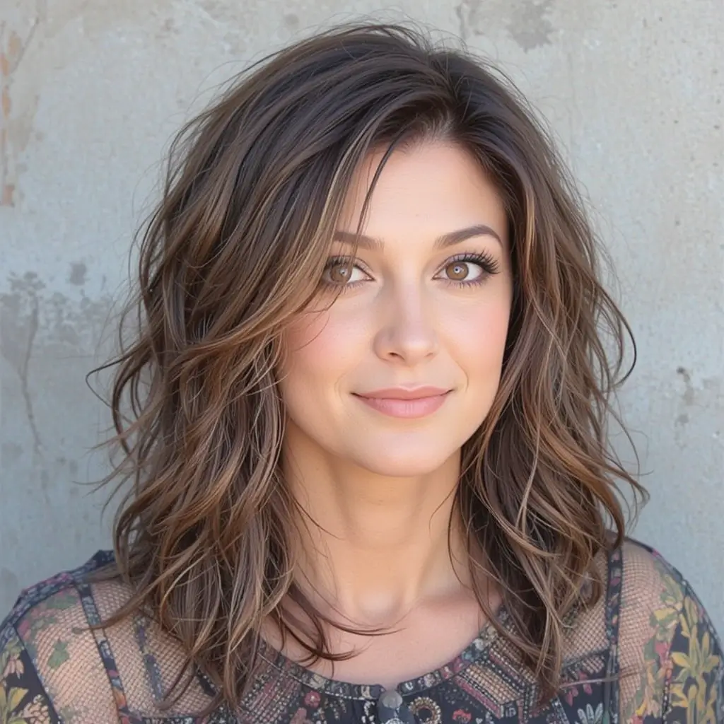 Shoulder-Length Bob with Loose Waves