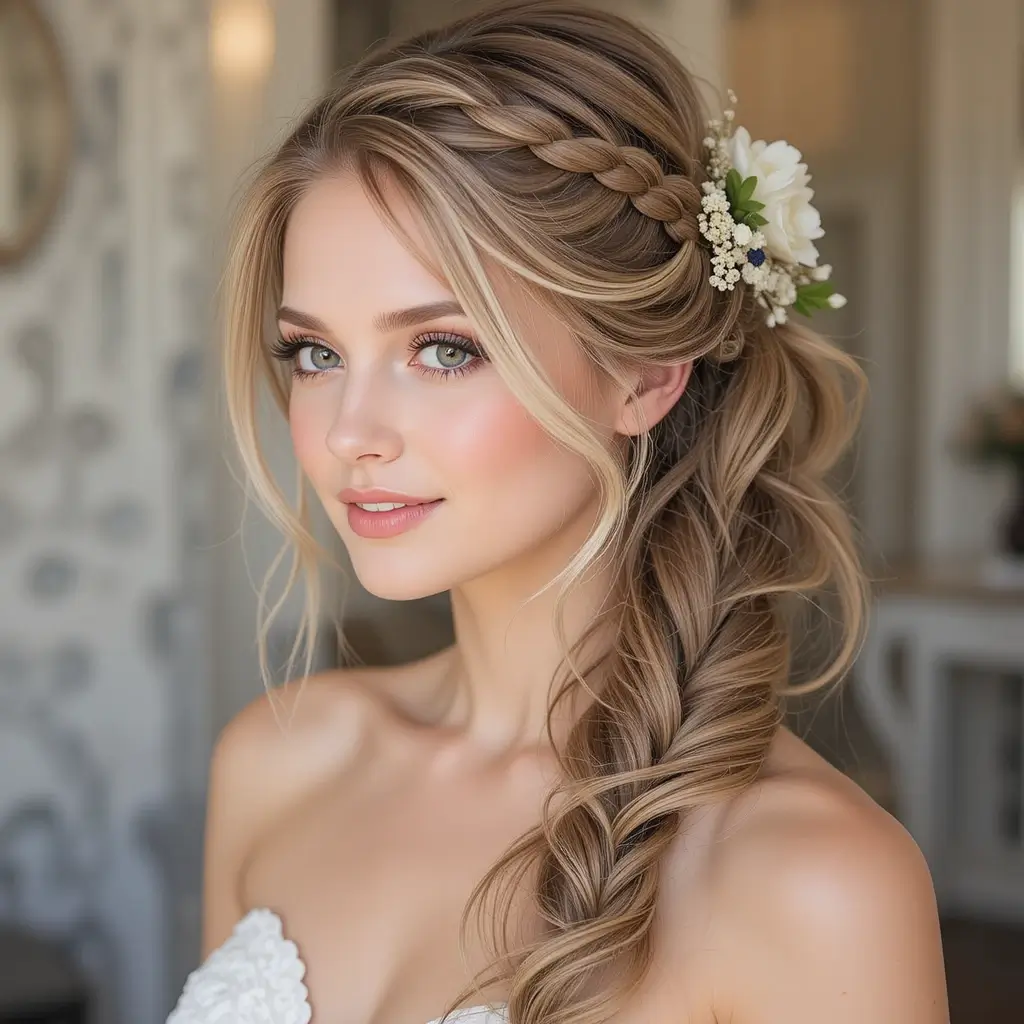 Side Braided Ponytail