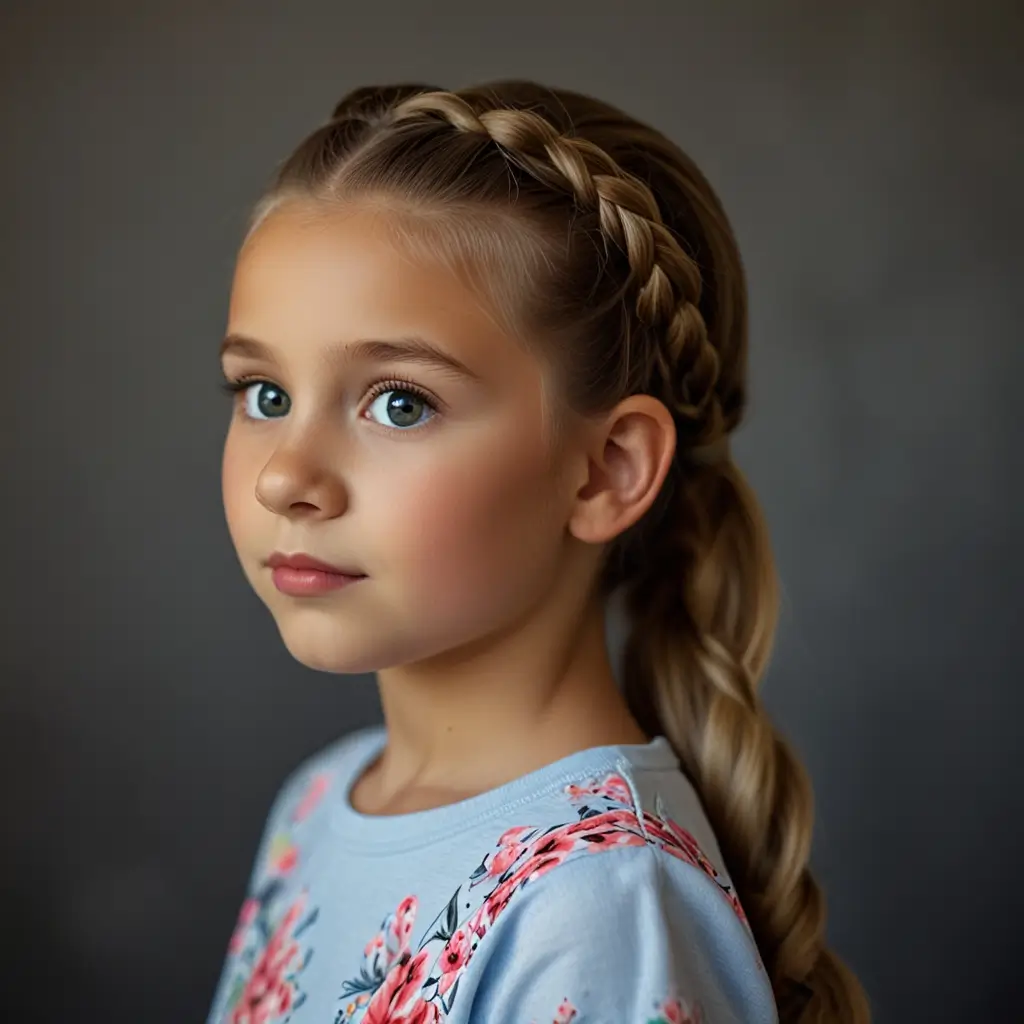 Side Braided Ponytail