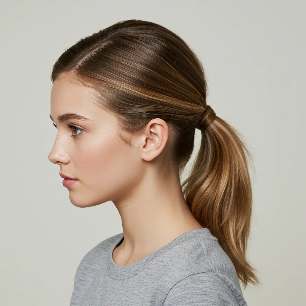 Side Part Ponytail