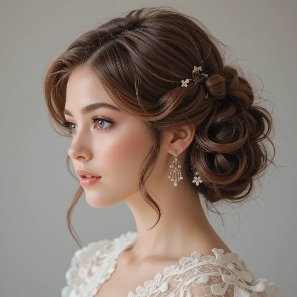 Side-Pinned Soft Curls