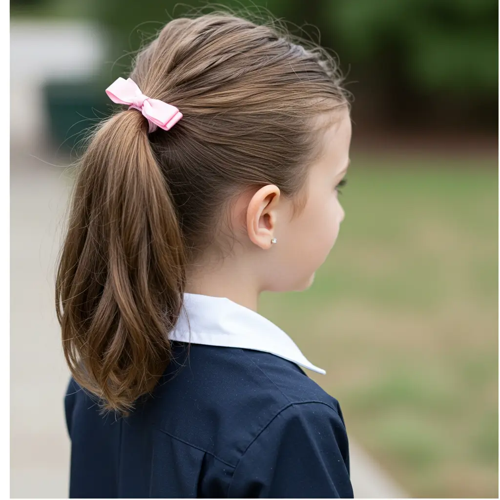 Side Ponytail with Bow