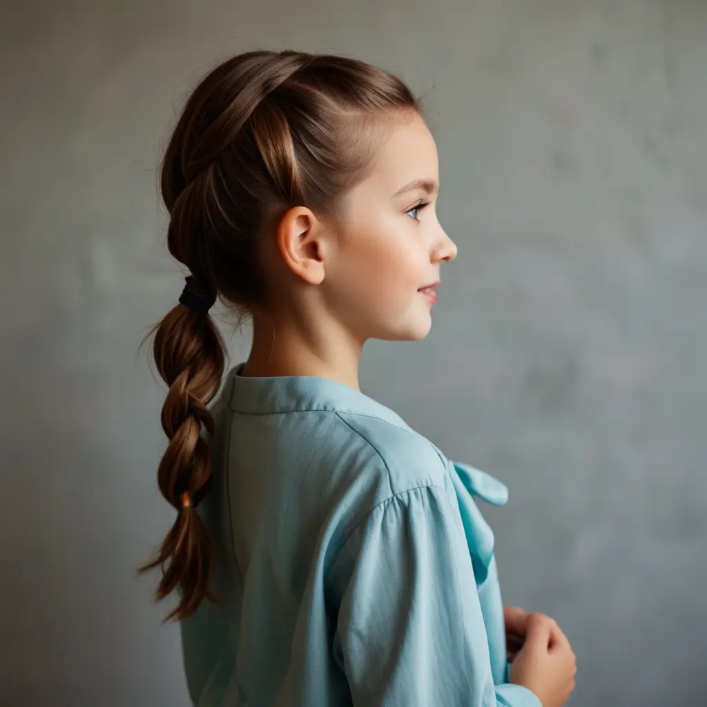 Side Ponytail with a Twist
