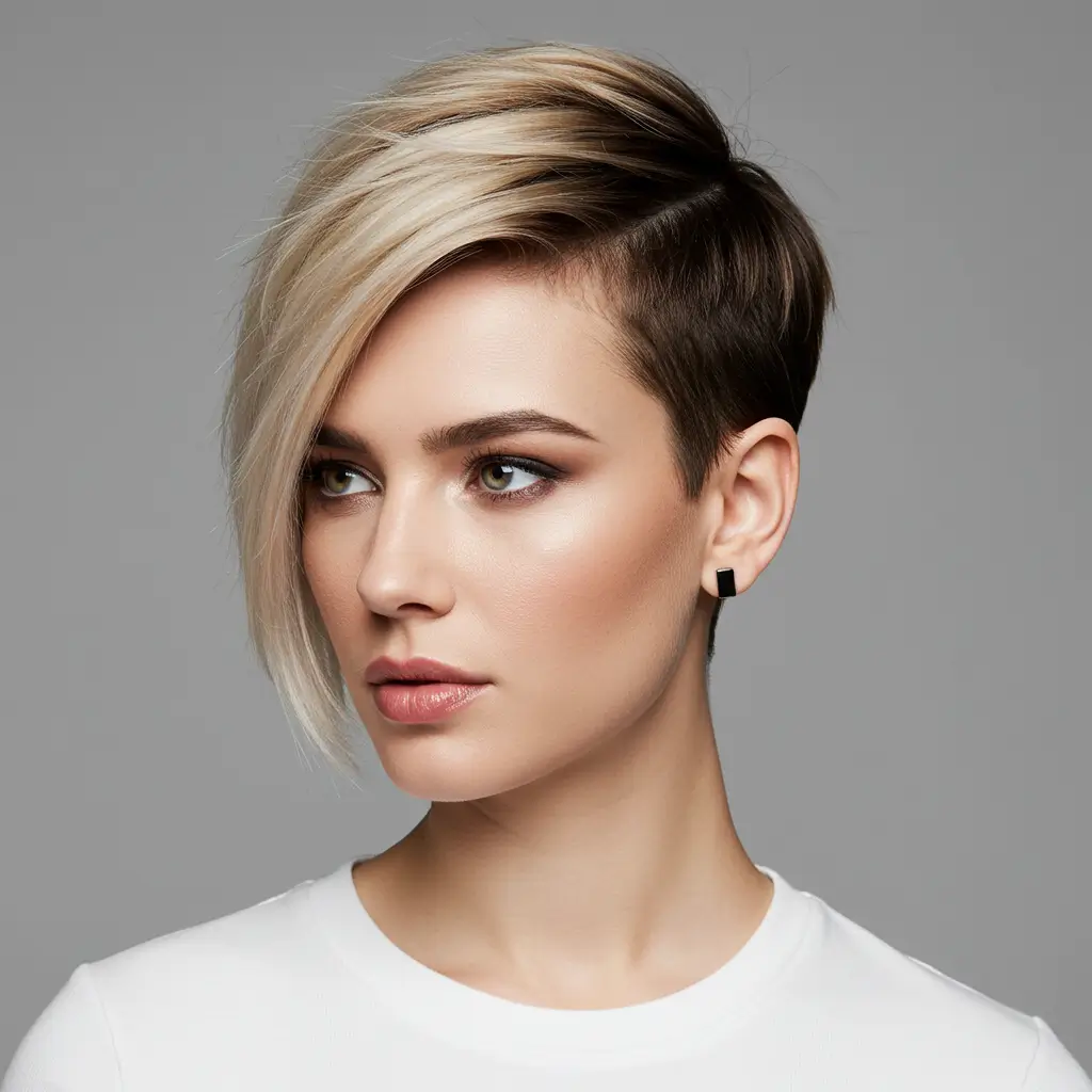Side Shaved Bob