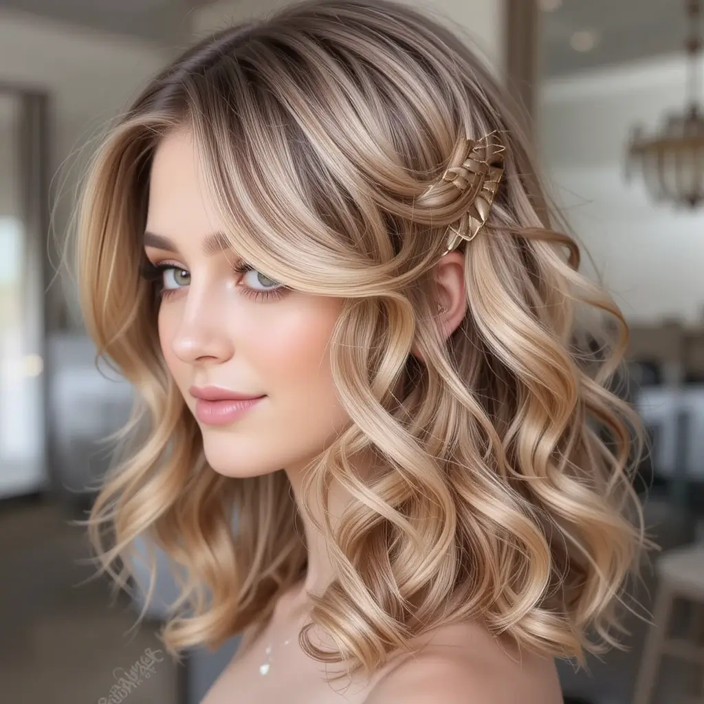 Side Swept Curls