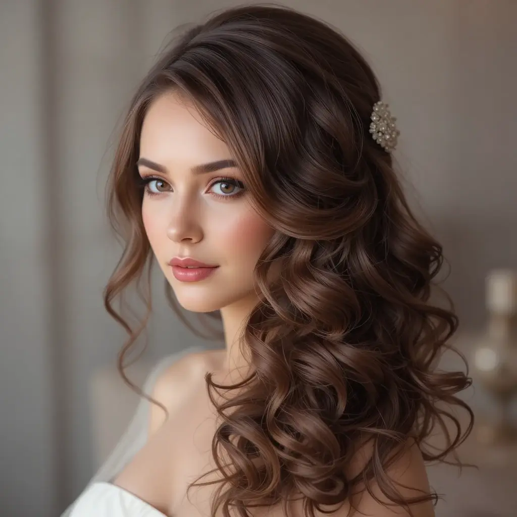 Side Swept Curls