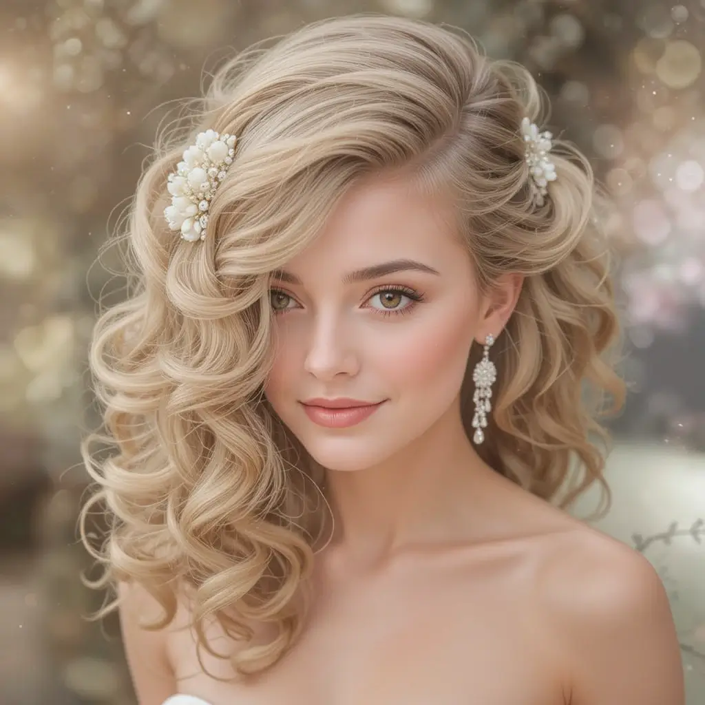 Side-Swept Curls