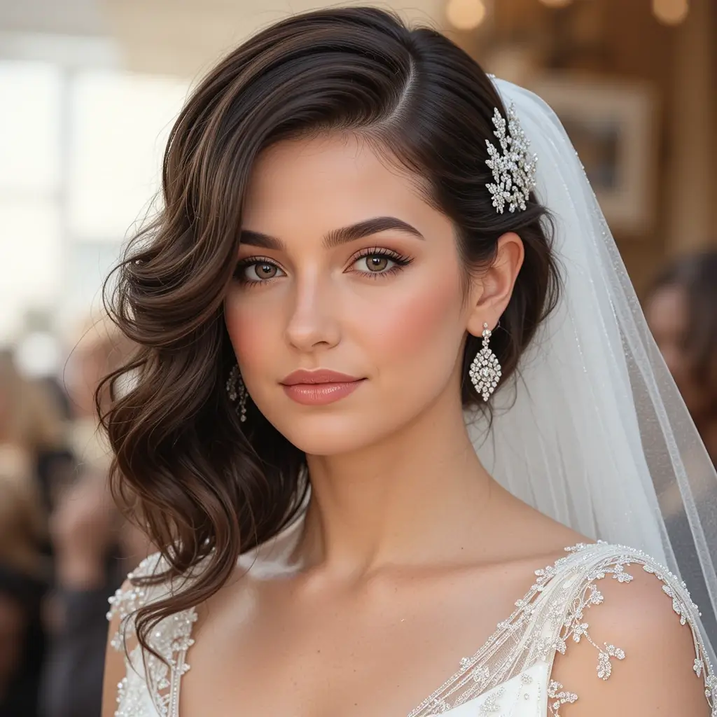 Side-Swept Hollywood Waves