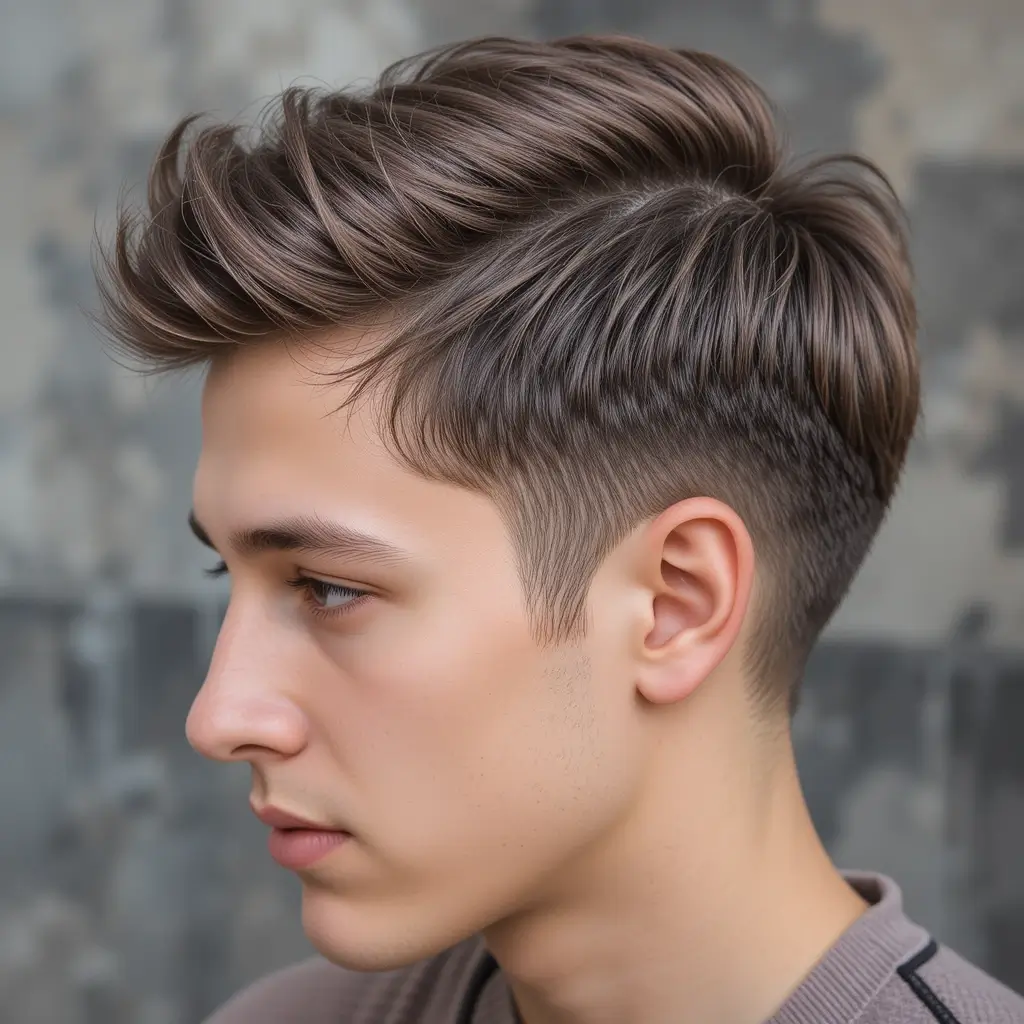 Side-Swept Short Hair