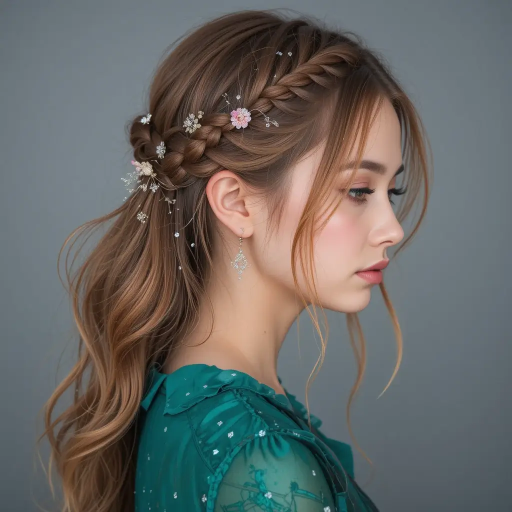 Side Waterfall Braid