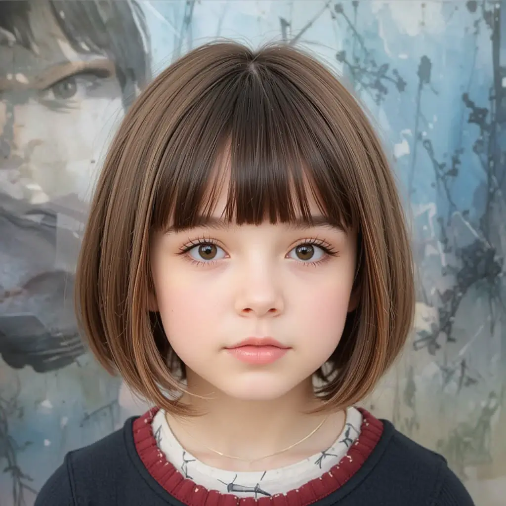 Simple Cropped Bob with Minimal Layers