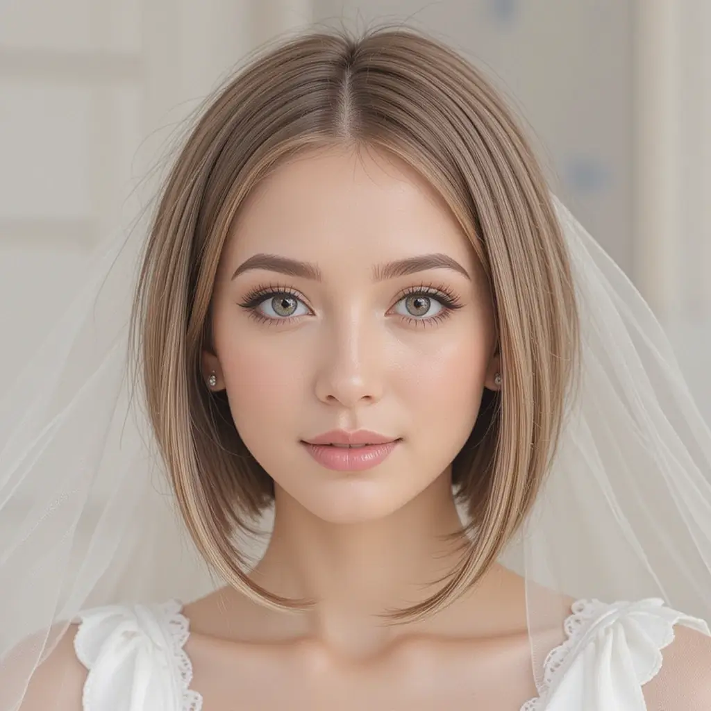 Sleek Bob with Tucked Ends