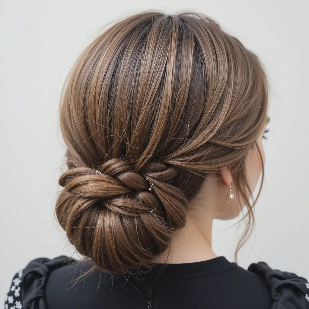 Sleek Braided Bun