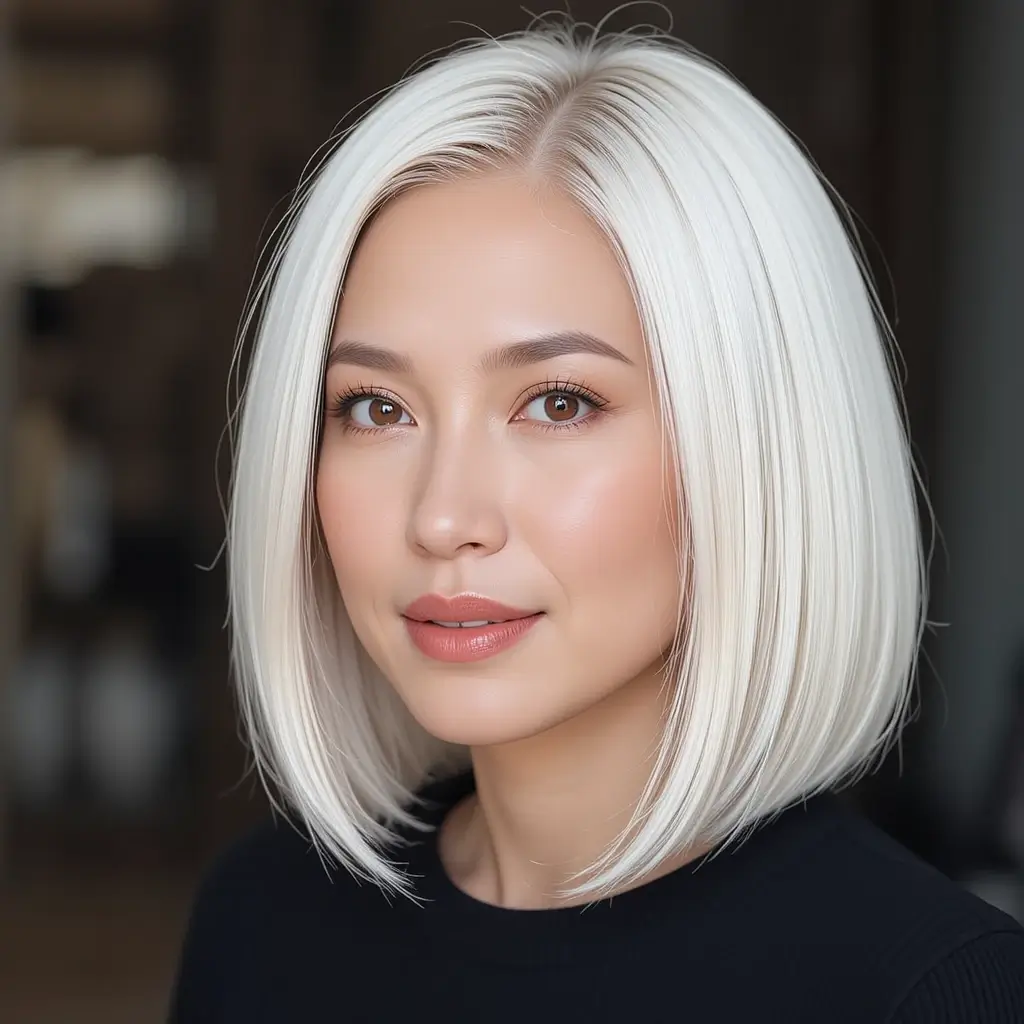 Sleek Chin-Length Bob