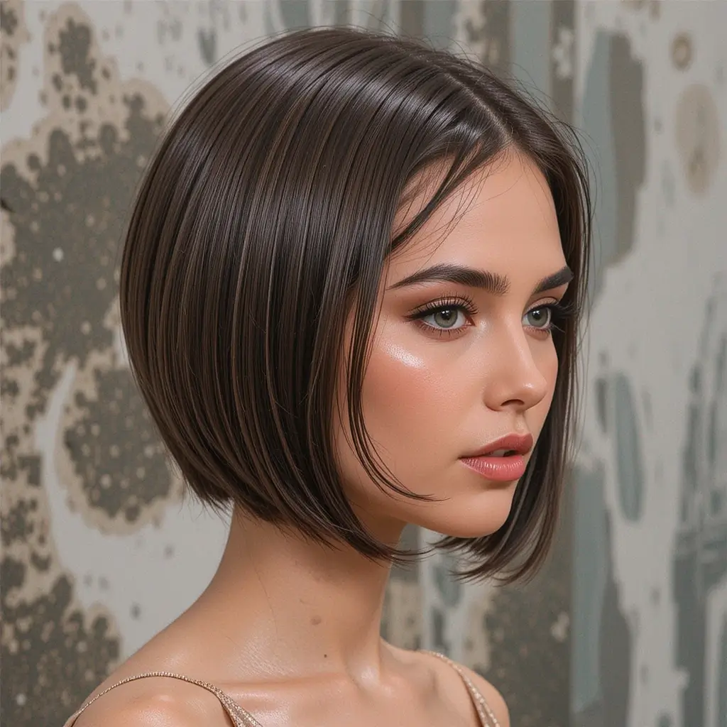 . Sleek Chin-Length Cut
