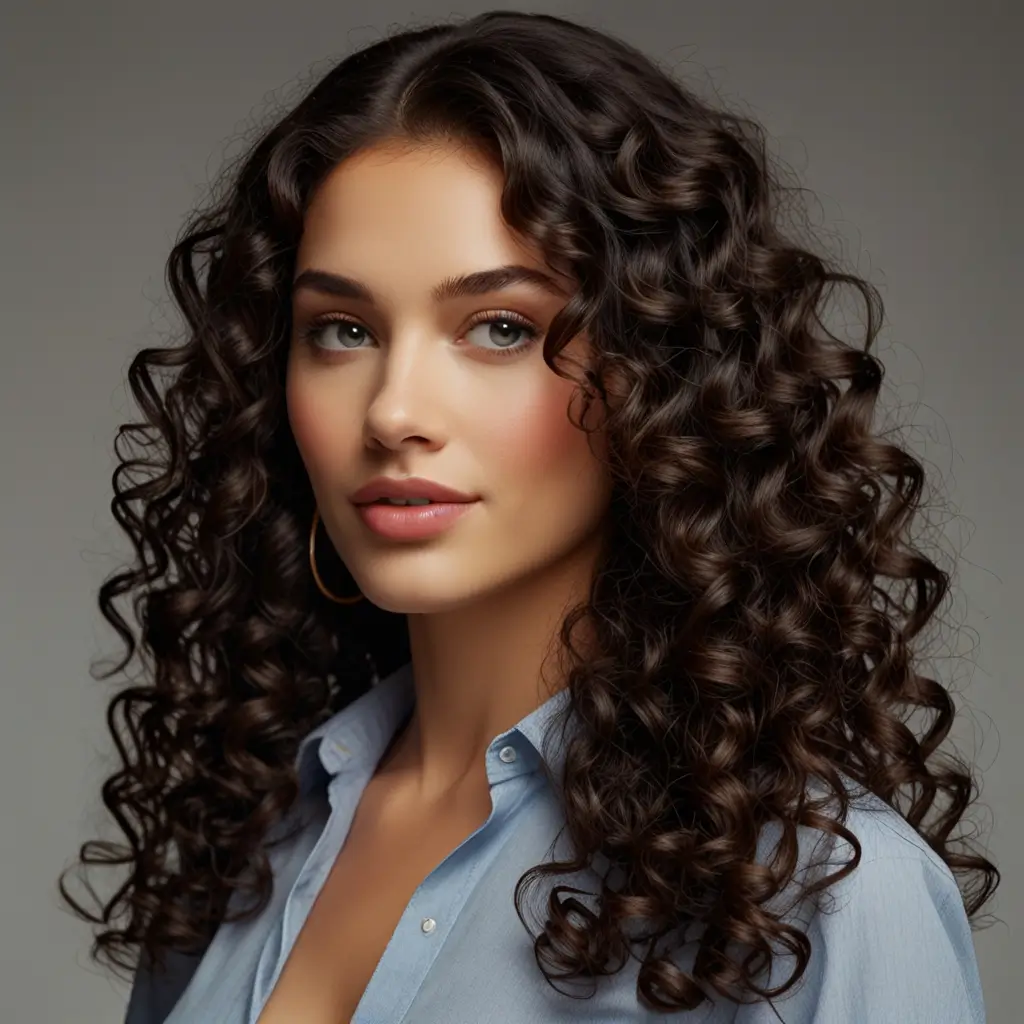 Sleek Finger-Twirled Curls