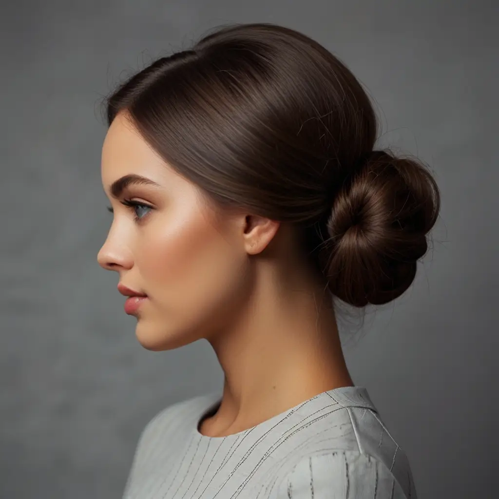 Sleek Low Chignon
