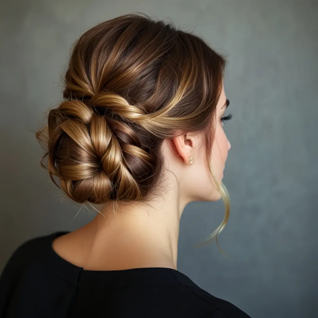 Sleek Low Fishtail Braid