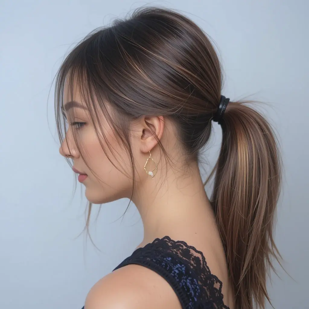 Sleek Low Ponytail
