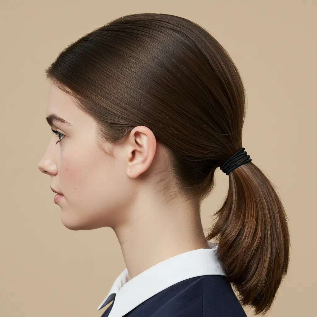Sleek Low Ponytail