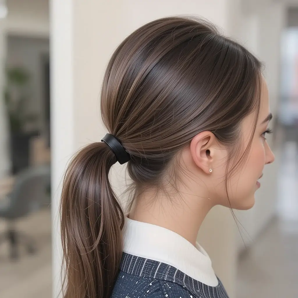 Sleek Low Ponytail