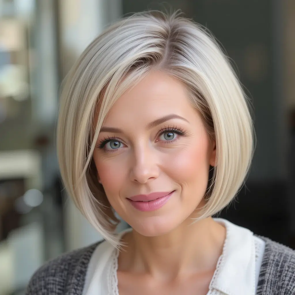 Sleek Rounded Bob