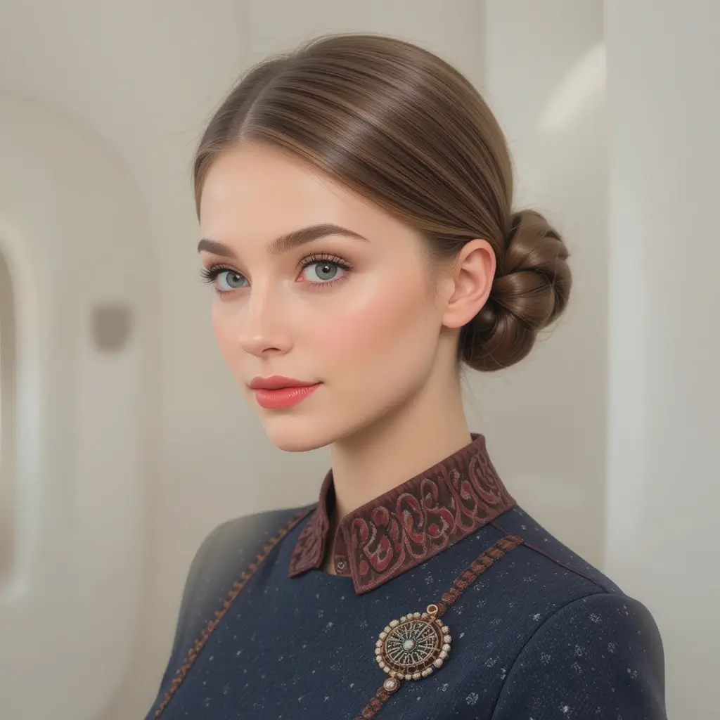 Sleek Side Bun with Deep Part