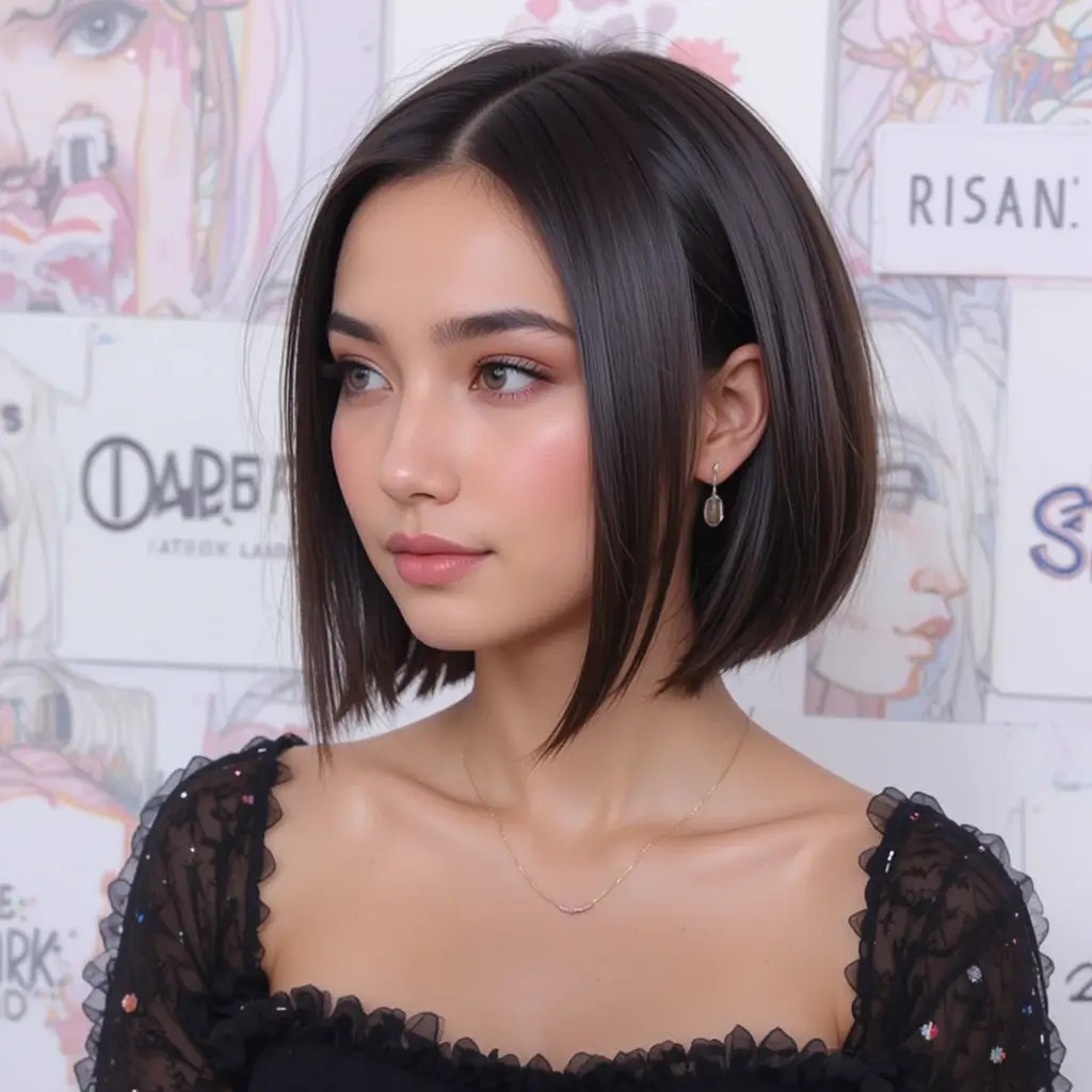 Sleek Side-Parted Bob