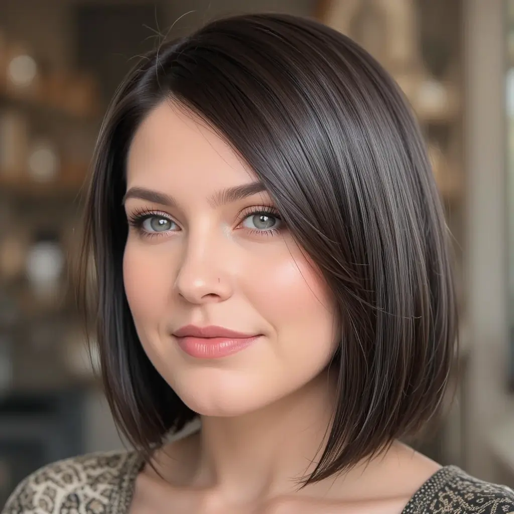 Sleek Side Swept Cut