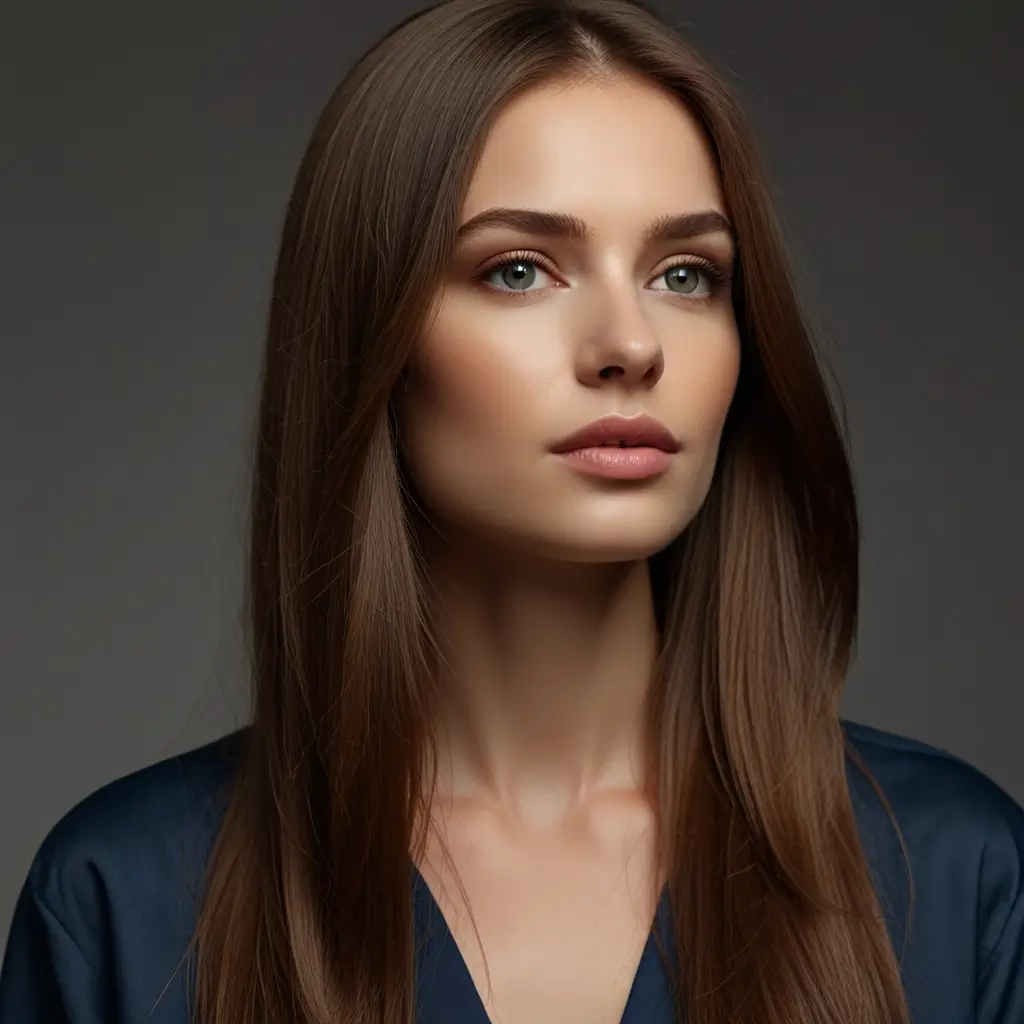 Sleek and Straight Long Hair