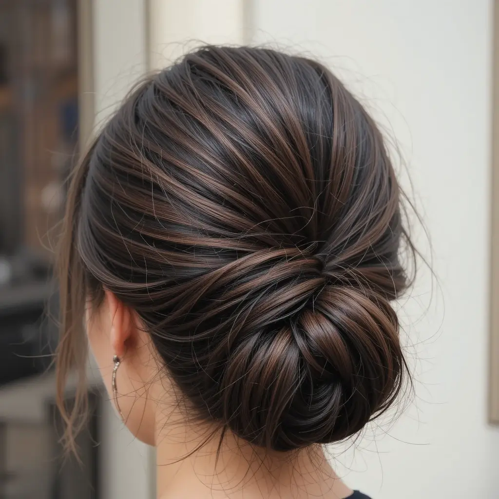 Slicked-Back Bun