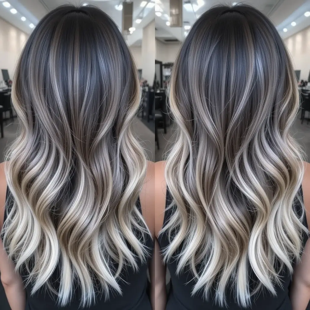 Smoky Ash Blonde Ombre
